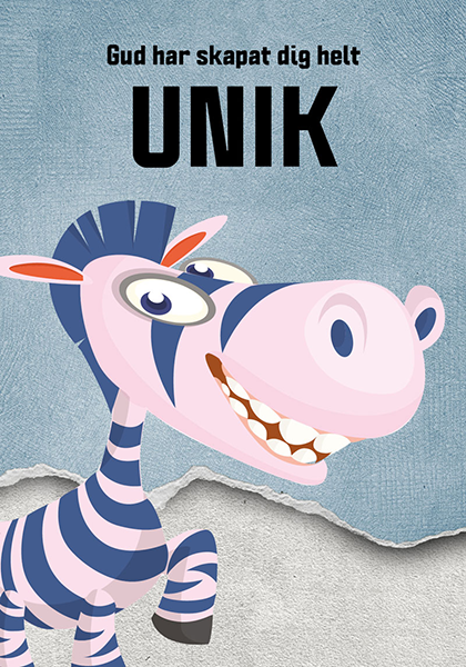 Product Image for Vykort - zebra
