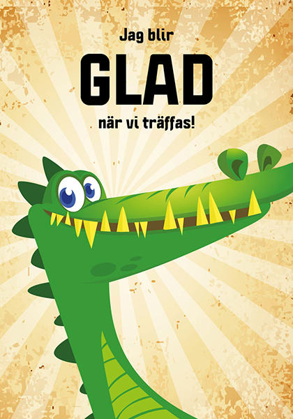 Product Image for Vykort - krokodil