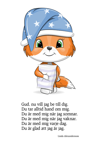 Product Image for Vykort - Gud nu vill jag be