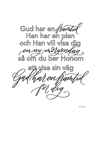 Product Image for Poster - Gud har en framtid - a4