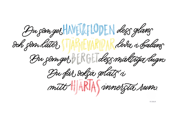 Product Image for Poster - havet & floden - a4