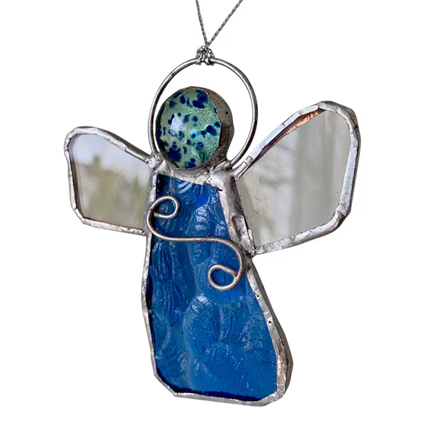 Product Image for Glasängel - blå- fairtrade