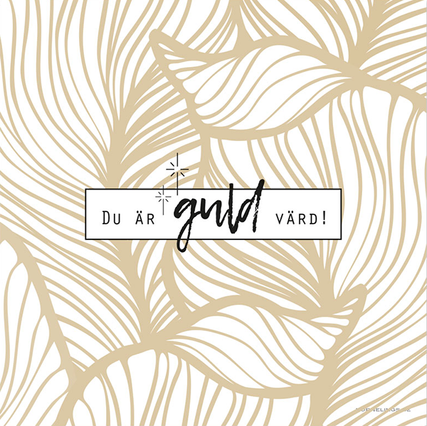 Product Image for Servetter - du är guld värd! - 20-pack