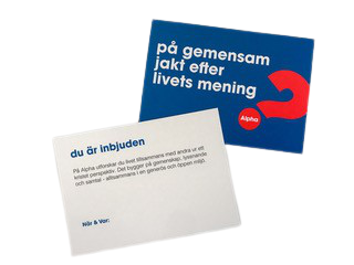 Product Image for Alpha - inbjudan - blå- 50-pack