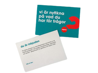 Product Image for Alpha - inbjudan - turkos - 50-pack