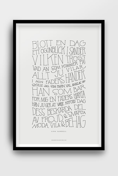 Product Image for Poster - blott en dag - a3 - mjukt grå