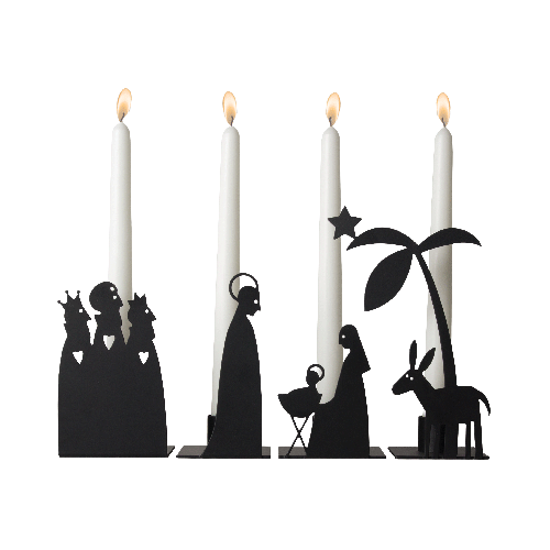 Product Image for Adventsljusstake - krubba liten - 4-del
