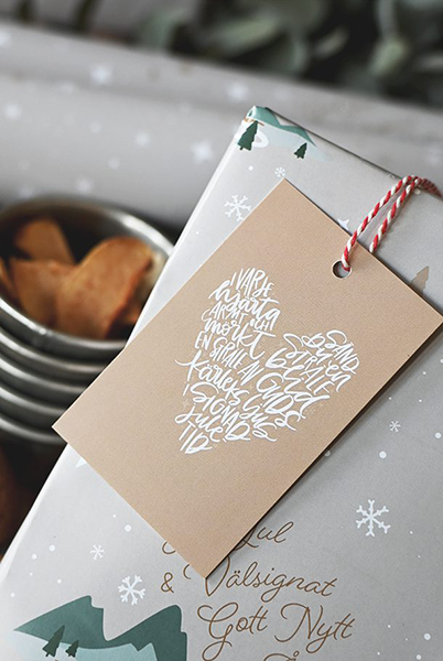 Product Image for Juletikett - i varje hjärta armt och mörkt - 10-p