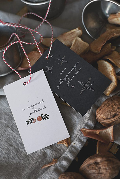 Product Image for Juletikett - när juldagsmorgon glimmar och i signad juletid - 10-p