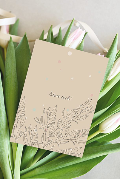 Product Image for Vykort - stort tack