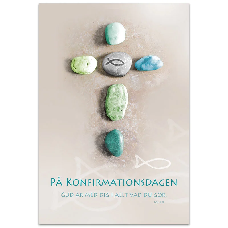 Product Image for Dubbelt kort - konfirmation - Gud är med dig i allt vad du gör