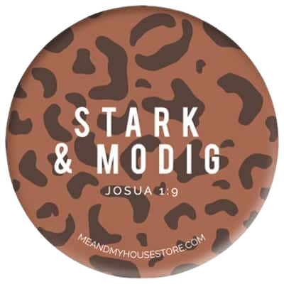 Product Image for Knapp - stark och modig - djurmönster