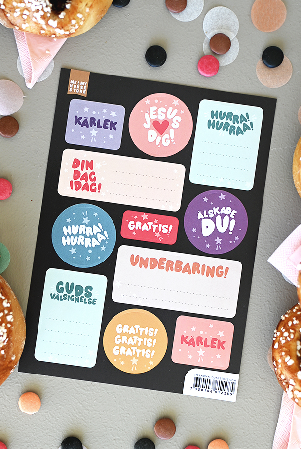 Product Image for Klistermärkesark - hurra,  hurra