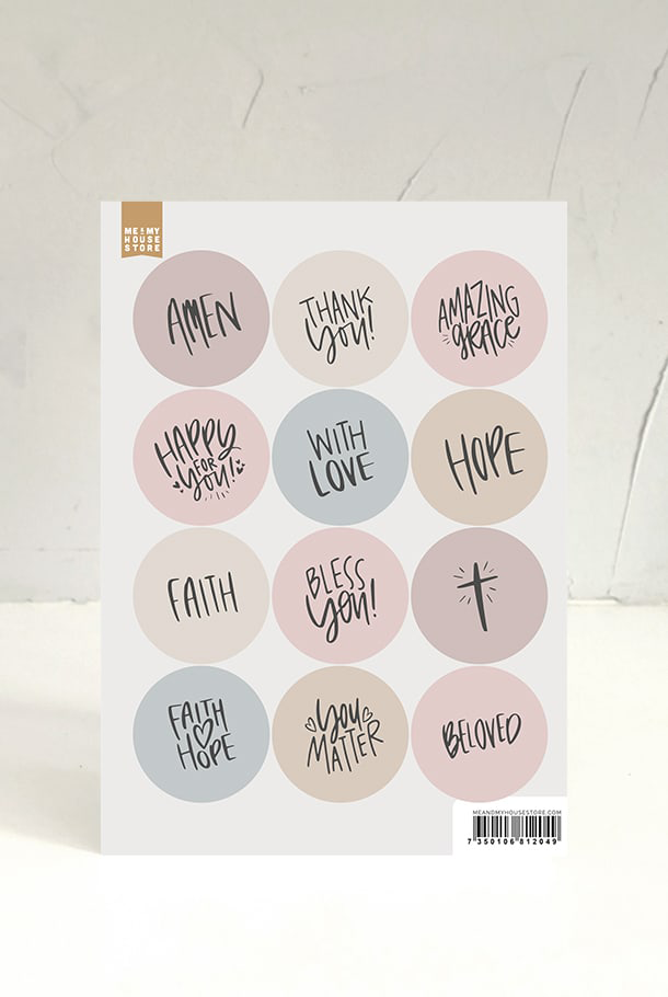 Product Image for Klistermärkesark med engelska texter