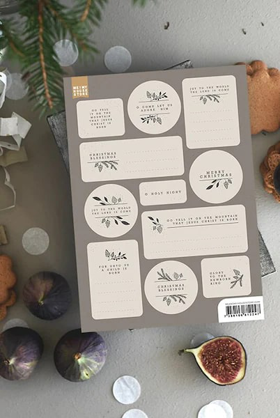 Product Image for Etikettark - christmas blessings