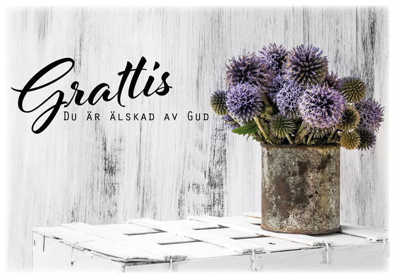 Product Image for Vykort - grattis du är älskad av Gud