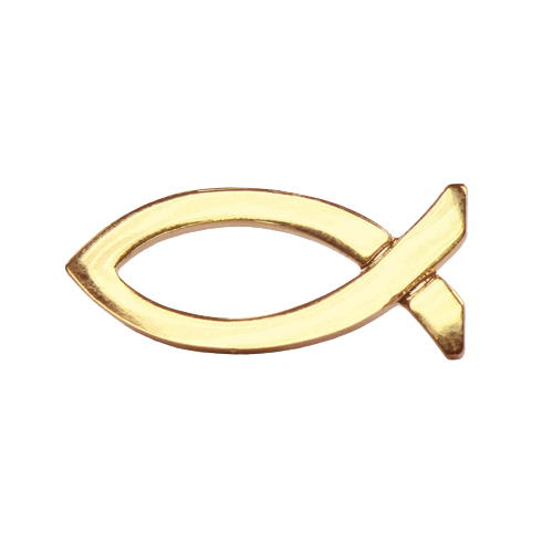 Product Image for Pin – fisk - guldfärgad