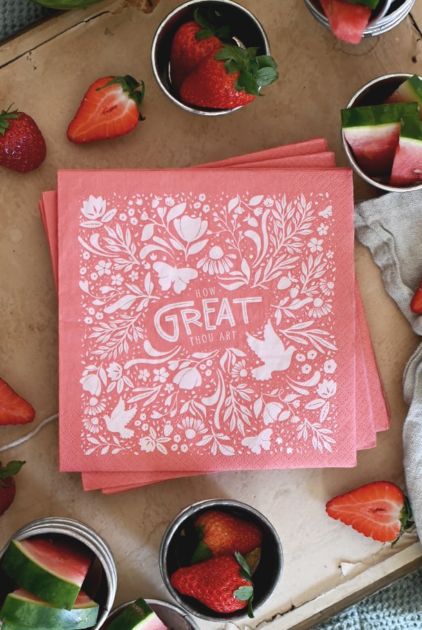 Product Image for Servetter - how great thou art - korallrosa