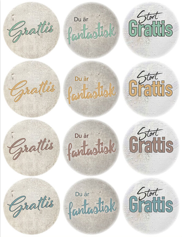Product Image for Klistermärke - grattis - bp587