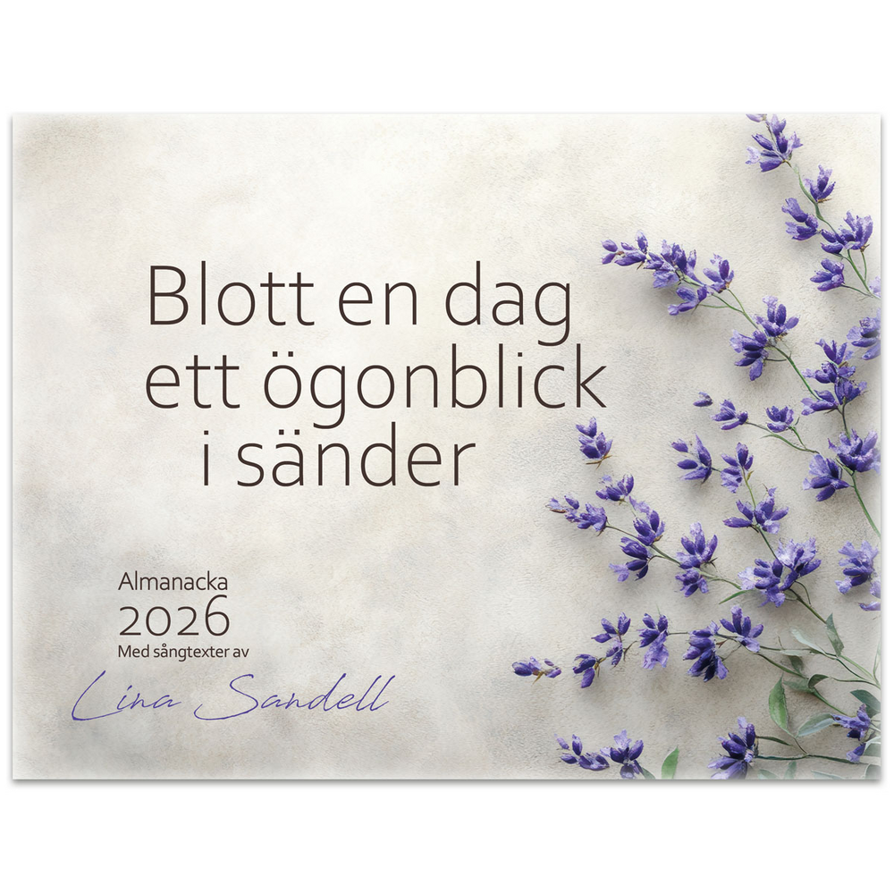 Product Image for Blott en dag 2026 - väggalmanacka - lina sandell