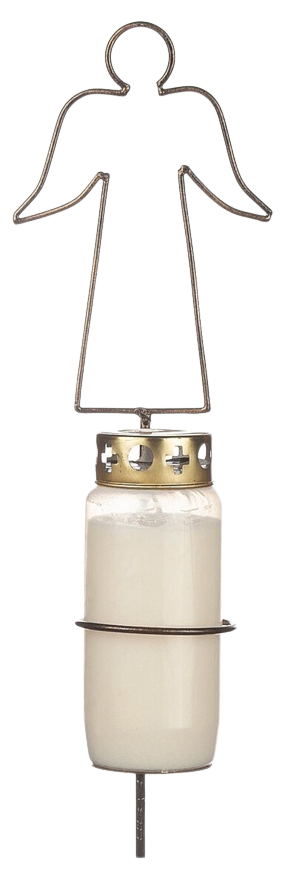Product Image for Ljushållare ängel i smide för gravljus