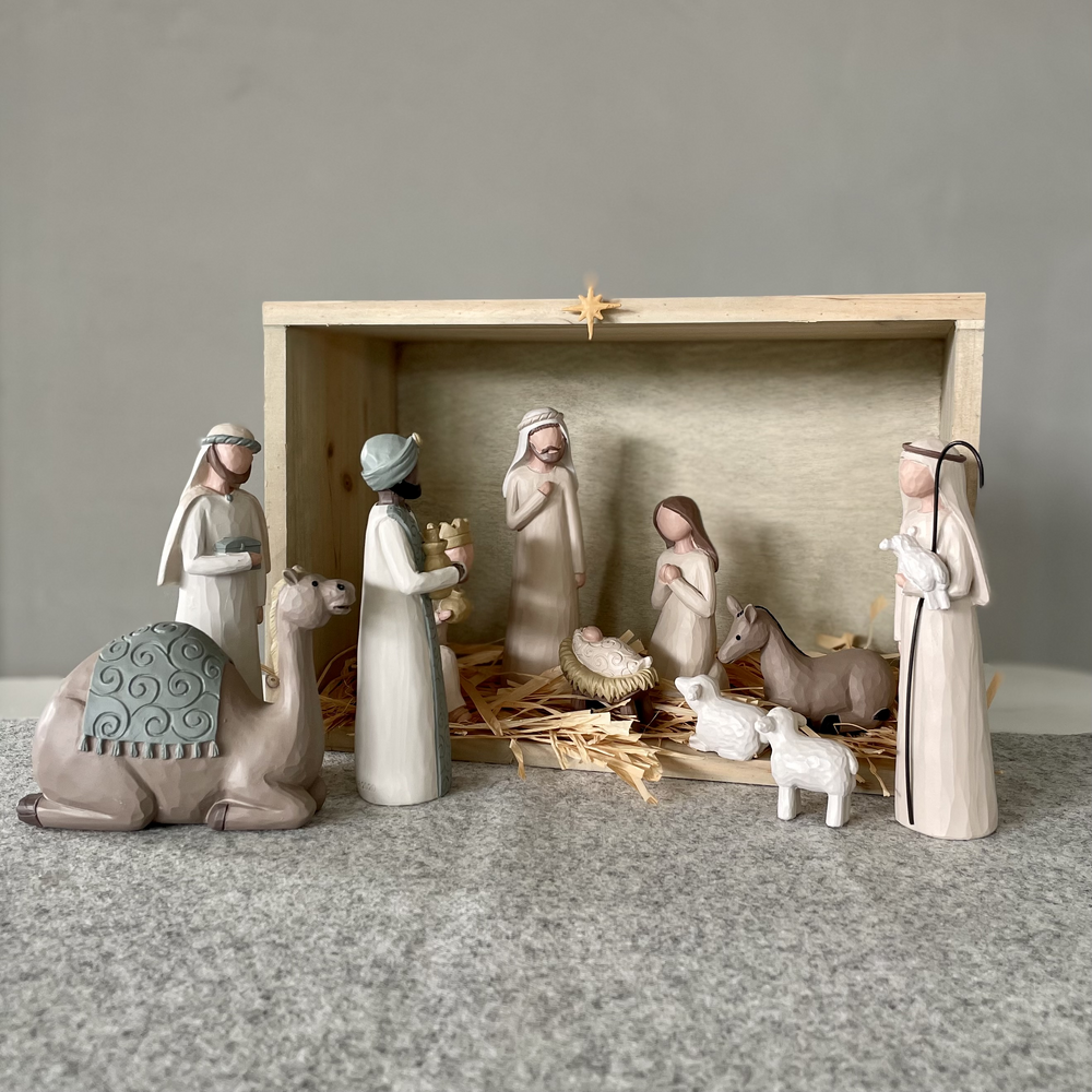 Product Image for Julkrubba med stall - pe13323