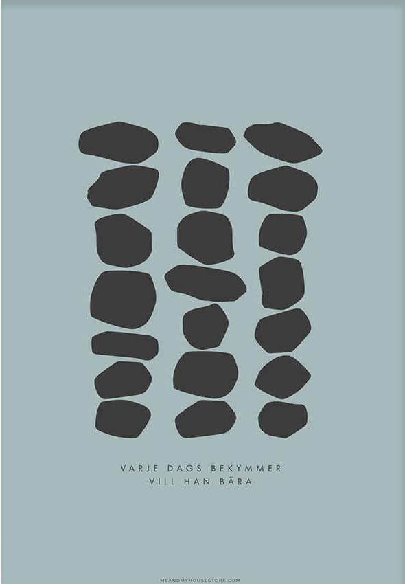 Product Image for Poster -varje dags bekymmer vill han bära - a3
