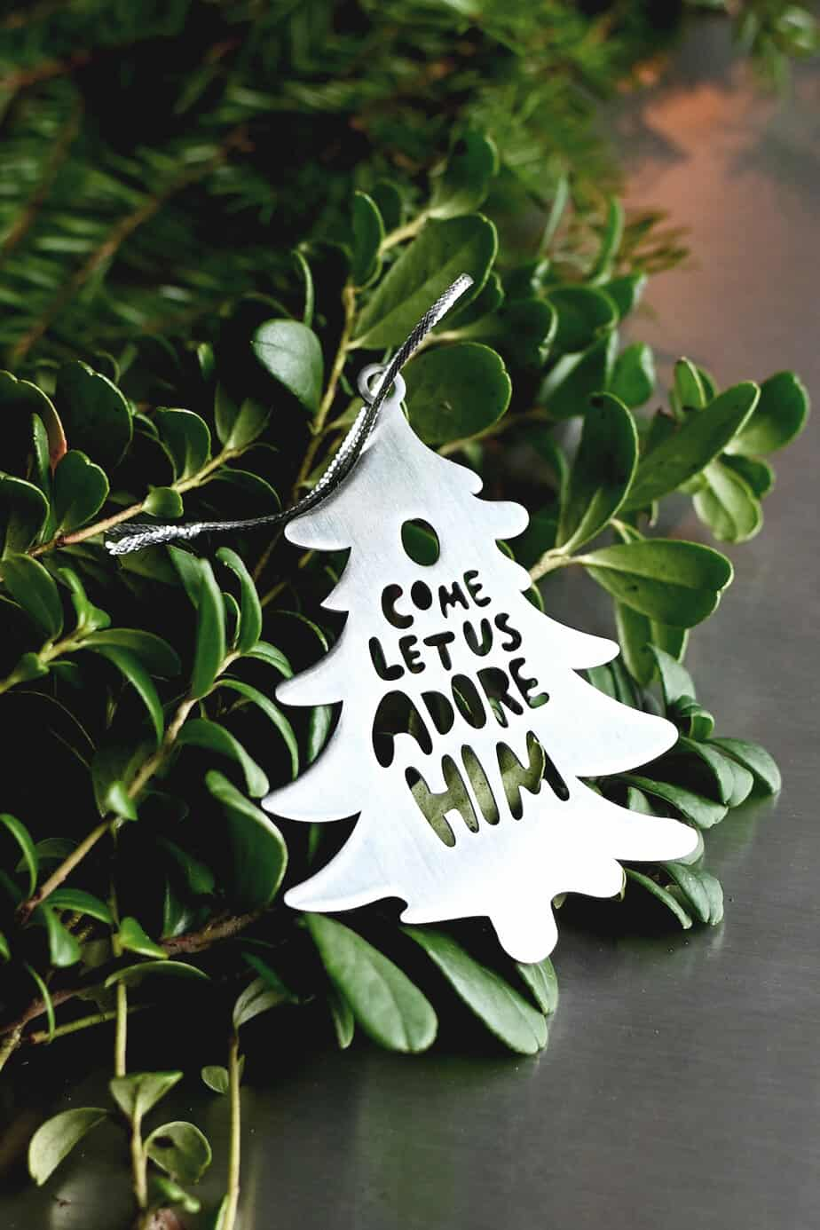 Product Image for Hängdekoration - o,  come let us adore him - rostfritt stål