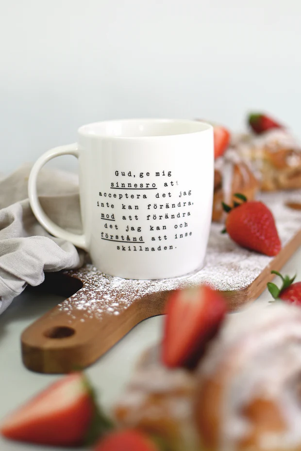Product Image for Mugg - Gud,  ge mig sinnesro - vit