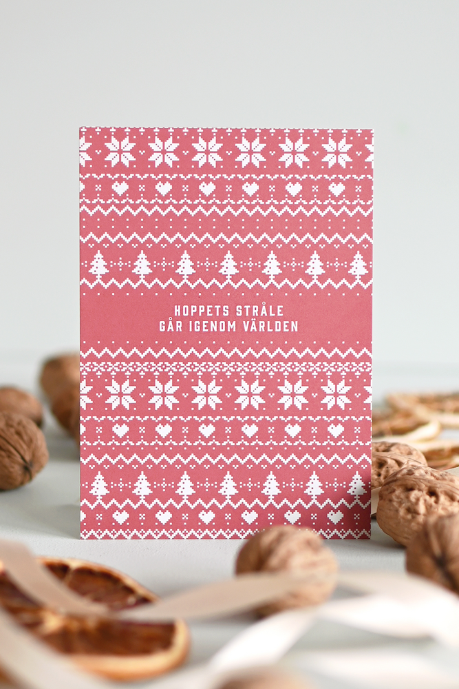 Product Image for Julkort - hoppets stråle går igenom världen
