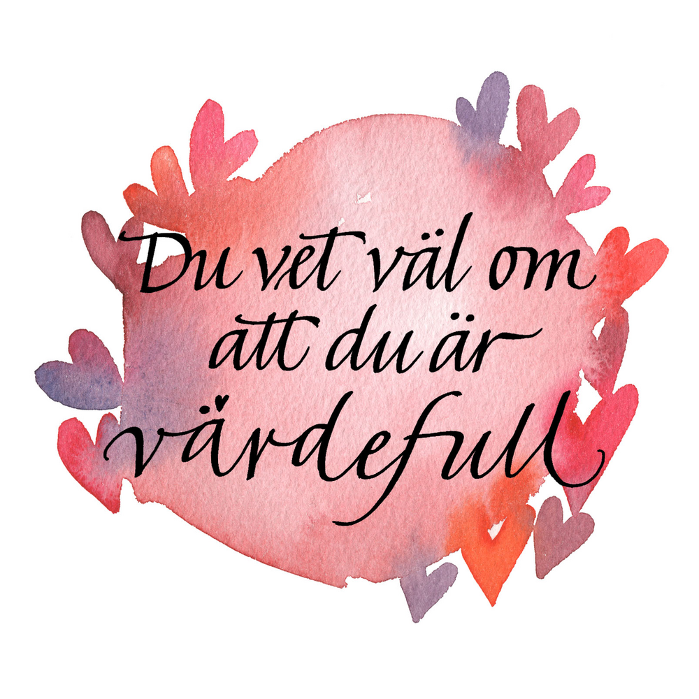 Product Image for Magnet - du vet väl om att du är värdefull