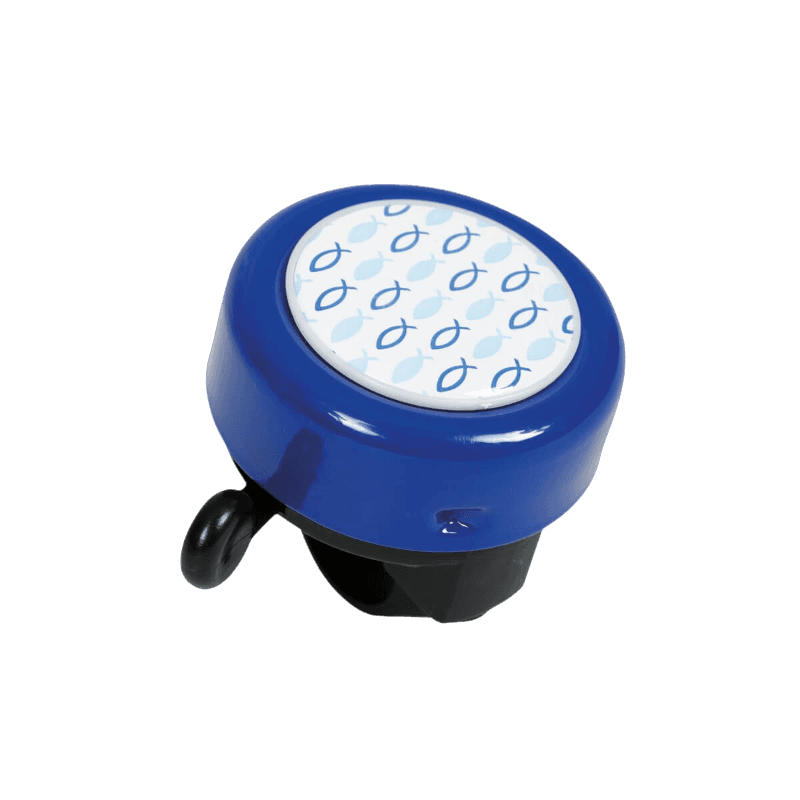 Product Image for Ringklocka till cykel - rund blåmed fiskar