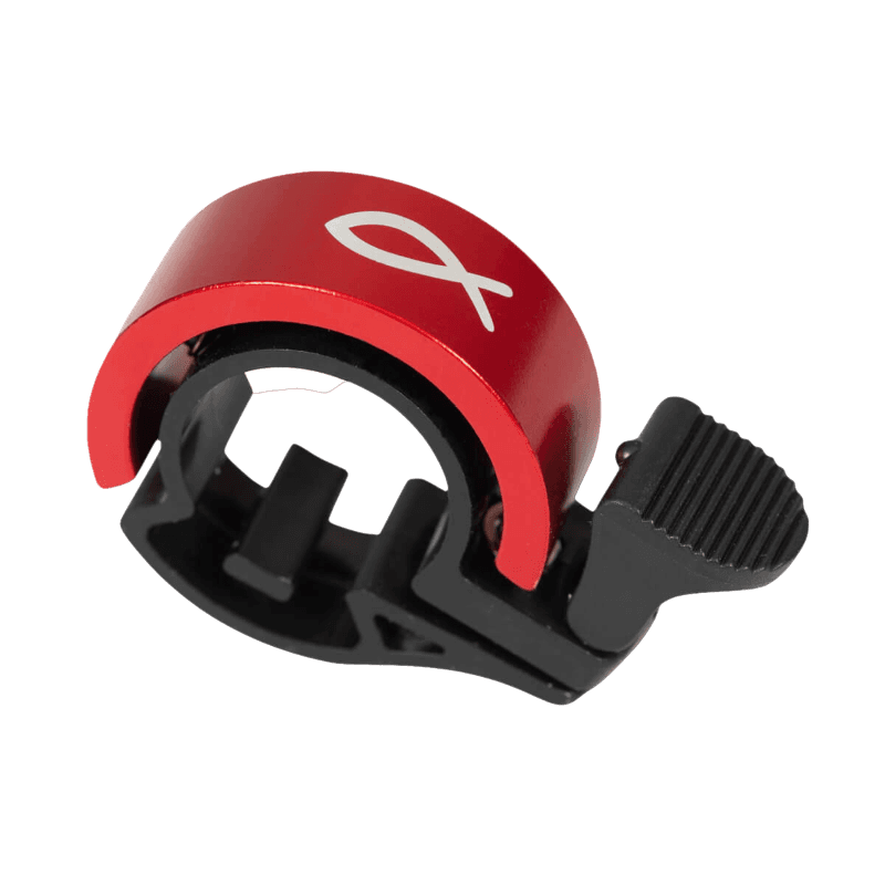 Product Image for Ringklocka till cykel - fisk - röd