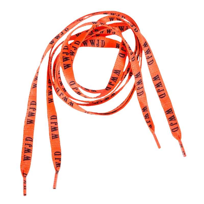 Product Image for Skosnören - wwjd - orange