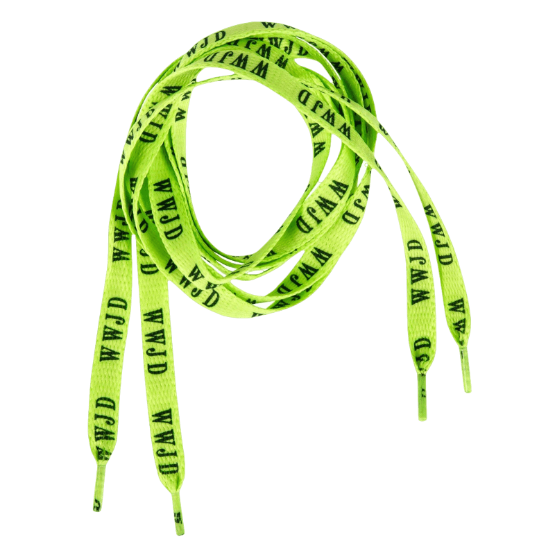 Product Image for Skosnören - wwjd - grön