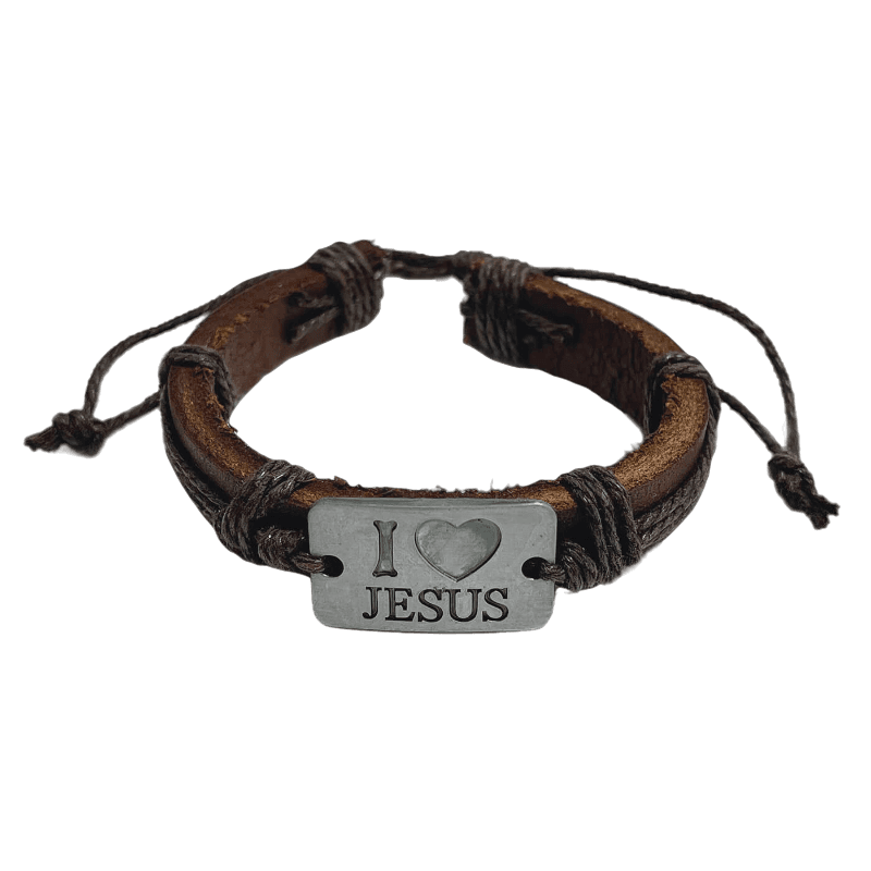 Product Image for Armband - läder - i love Jesus