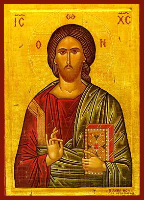 Product Image for Ikon - kristusmotiv - Jesus välsignar - 6x9 cm