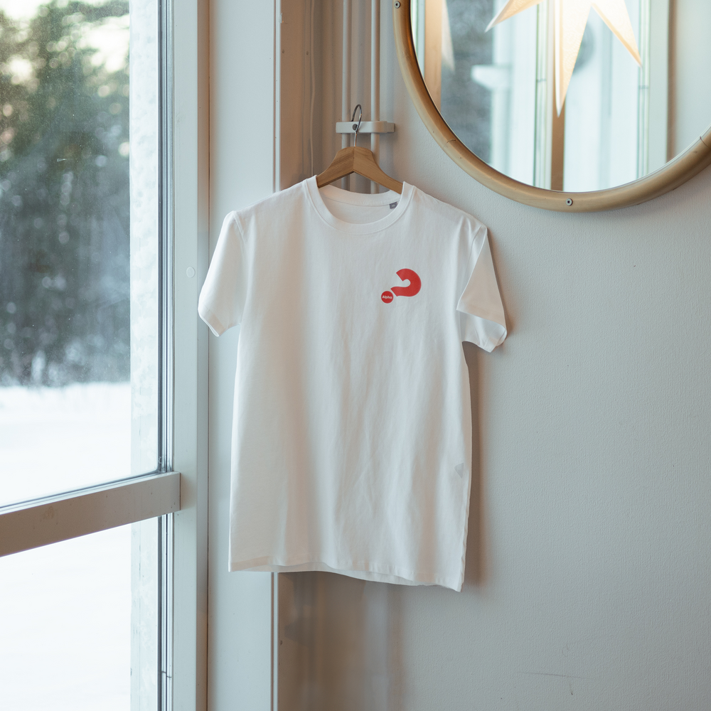 Product Image for T-shirt - unisex,  vit,  alphas logga