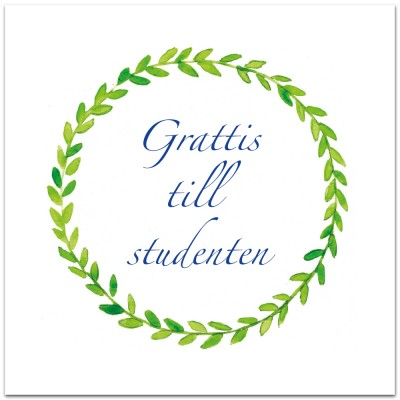 Product Image for Dubbelt kort – grattis till studenten
