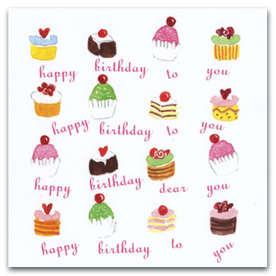 Product Image for Dubbelt kort – happy birthday - bakelser