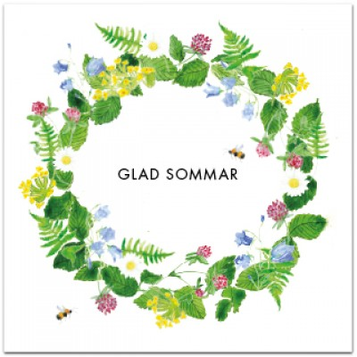 Product Image for Dubbelt kort – glad sommar - blomsterkrans
