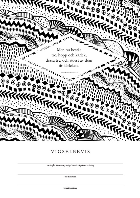 Product Image for Vigselbevis - men nu består tro,  hopp och kärlek - svenska kyrkan