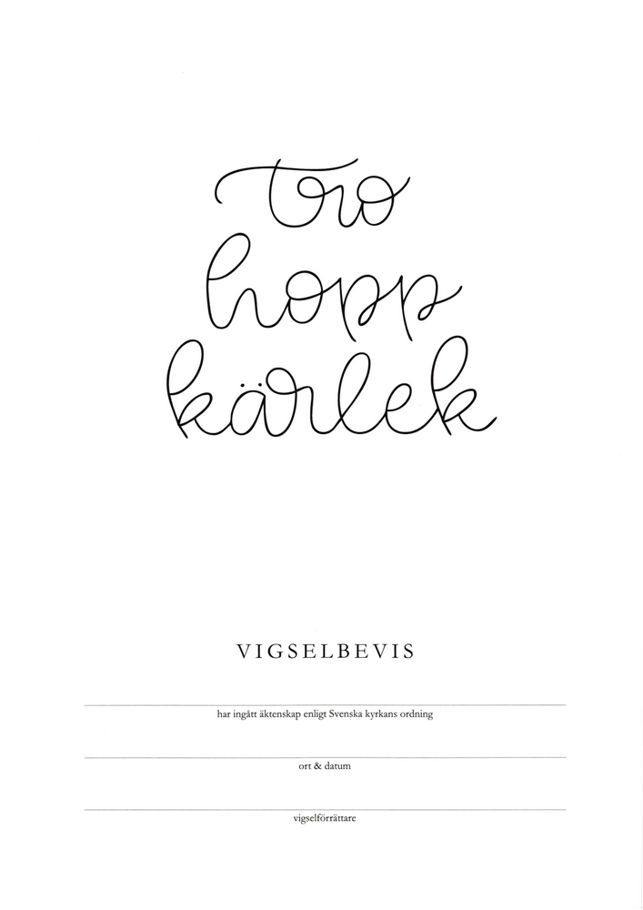 Product Image for Vigselbevis - tro,  hopp,  kärlek - svenska kyrkan