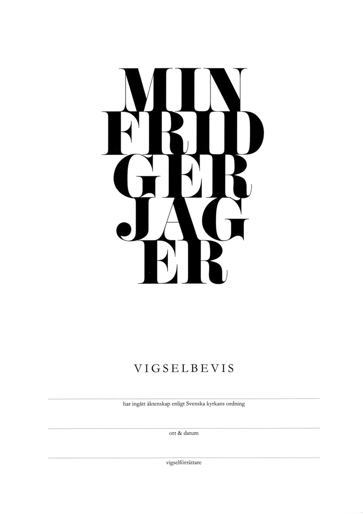 Product Image for Vigselbevis - min frid ger jag er - svenska kyrkan