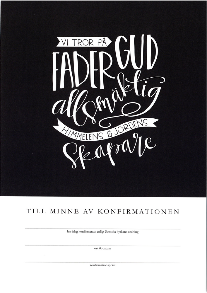 Product Image for Konfirmationsminne - vi tror påfader Gud - svenska kyrkan