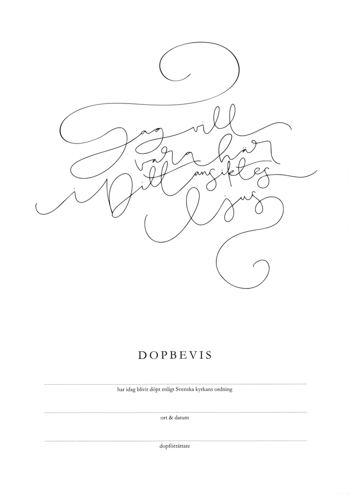 Product Image for Dopbevis - jag vill vara här - svenska kyrkan