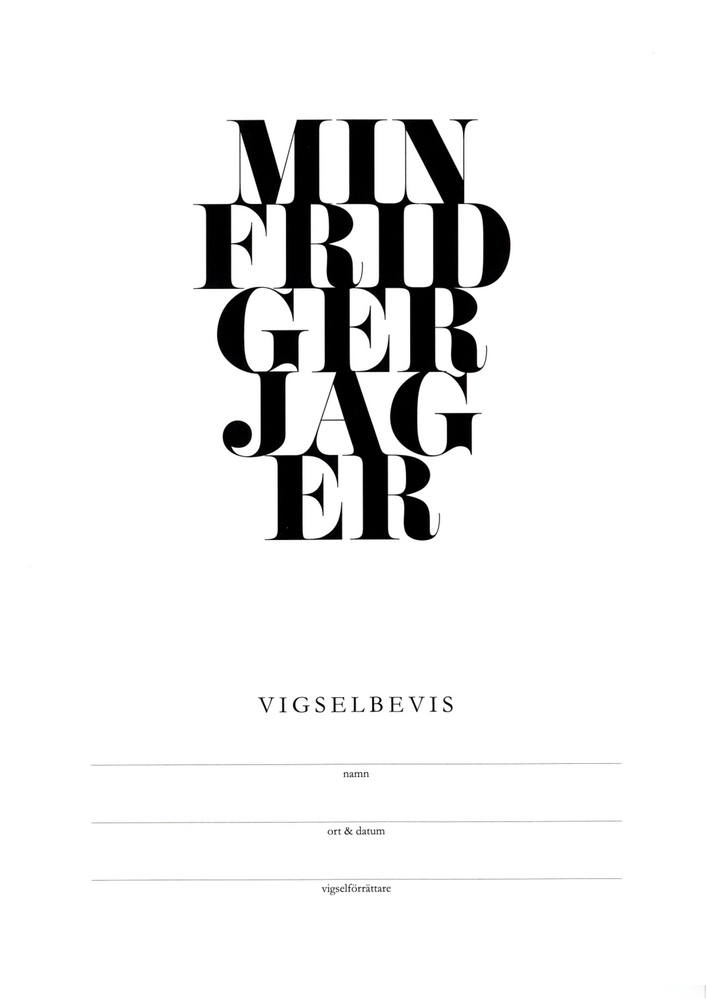 Product Image for Vigselbevis - min frid ger jag er - frikyrkan