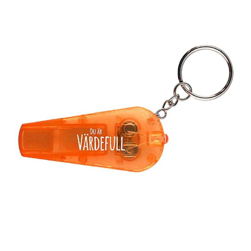 Product Image for Nyckelring med led – visselpipa,  orange