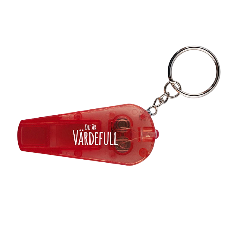 Product Image for Nyckelring med led – visselpipa,  röd