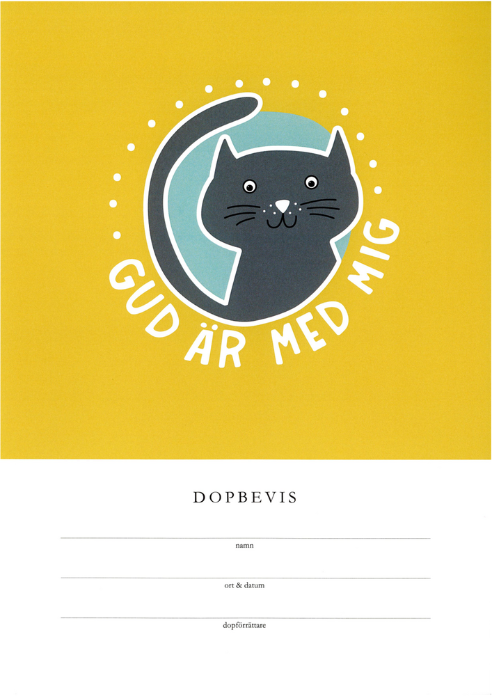 Product Image for Dopbevis - Gud är med mig - frikyrkan